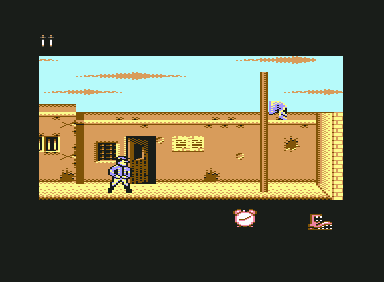 North & South (Commodore 64) screenshot: You've taken over a fort