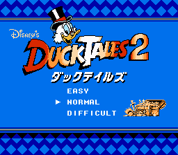 Disney's DuckTales 2 (NES) screenshot: Japan Title screen