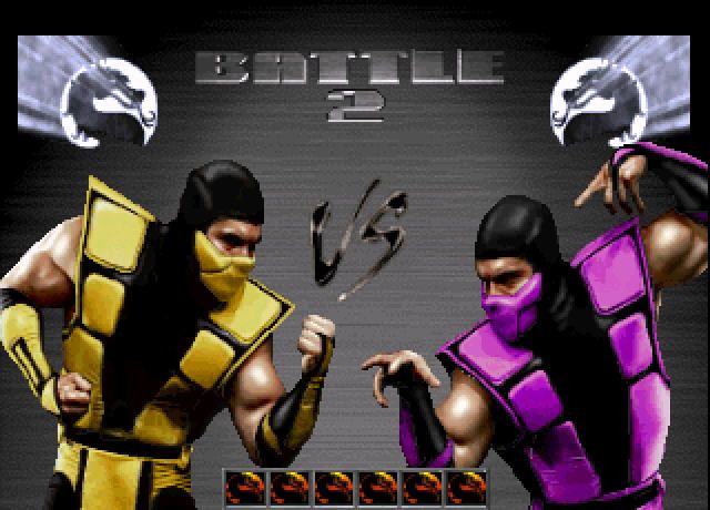 Mortal Kombat Trilogy (Windows) screenshot: Two players mode.
