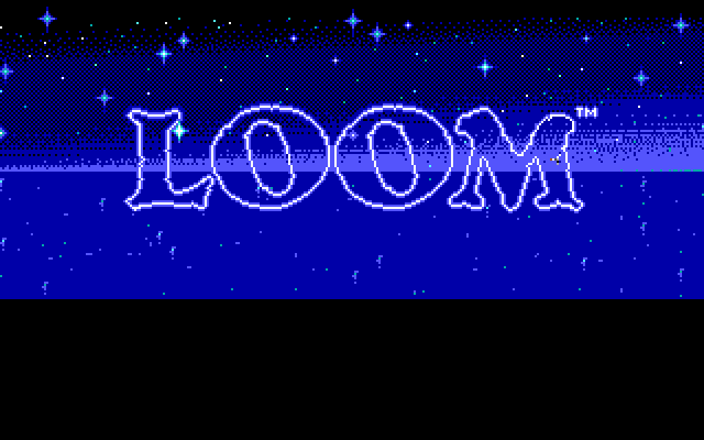 Loom (DOS) screenshot: Title screen