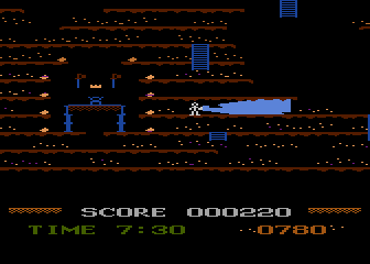 Mountain King (Atari 8-bit) screenshot: The Temple with the crown