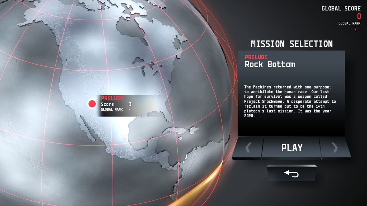 Anomaly 2 (Windows) screenshot: Global Map and choosing next mission.