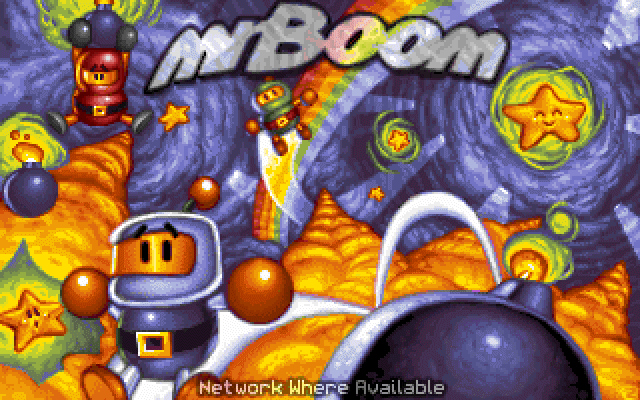 Mr. Boom (DOS) screenshot: Title Screen