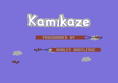 Kamikaze (Commodore 64) screenshot: Title