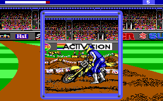 Motocross (DOS) screenshot: Wipeout