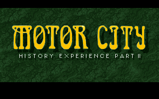 Motor City (DOS) screenshot: Title Screen