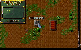 Motor City (DOS) screenshot: The Company Grounds