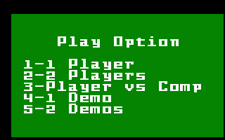 Motocross (Intellivision) screenshot: The game options screen