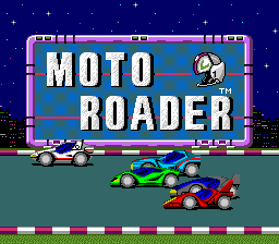 Moto Roader (TurboGrafx-16) screenshot: Title sequence