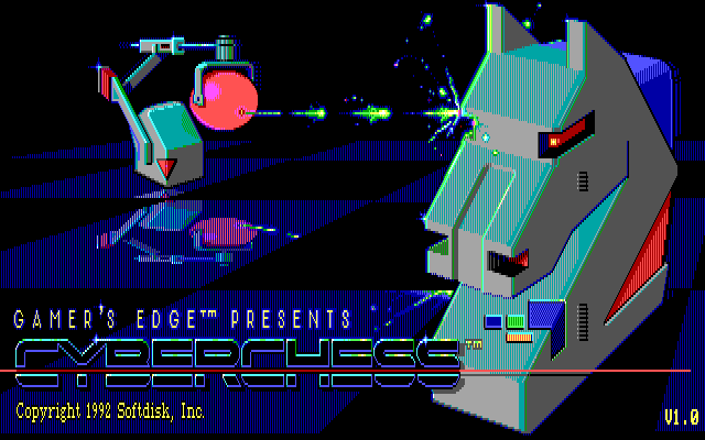 Cyberchess (DOS) screenshot: Title Screen