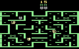 Mouse Trap (Atari 2600) screenshot: A game in progress