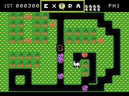 Mr. Do! (ColecoVision) screenshot: Collecting cherries