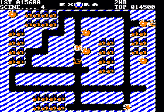 Mr. Do! (Apple II) screenshot: Scene 4