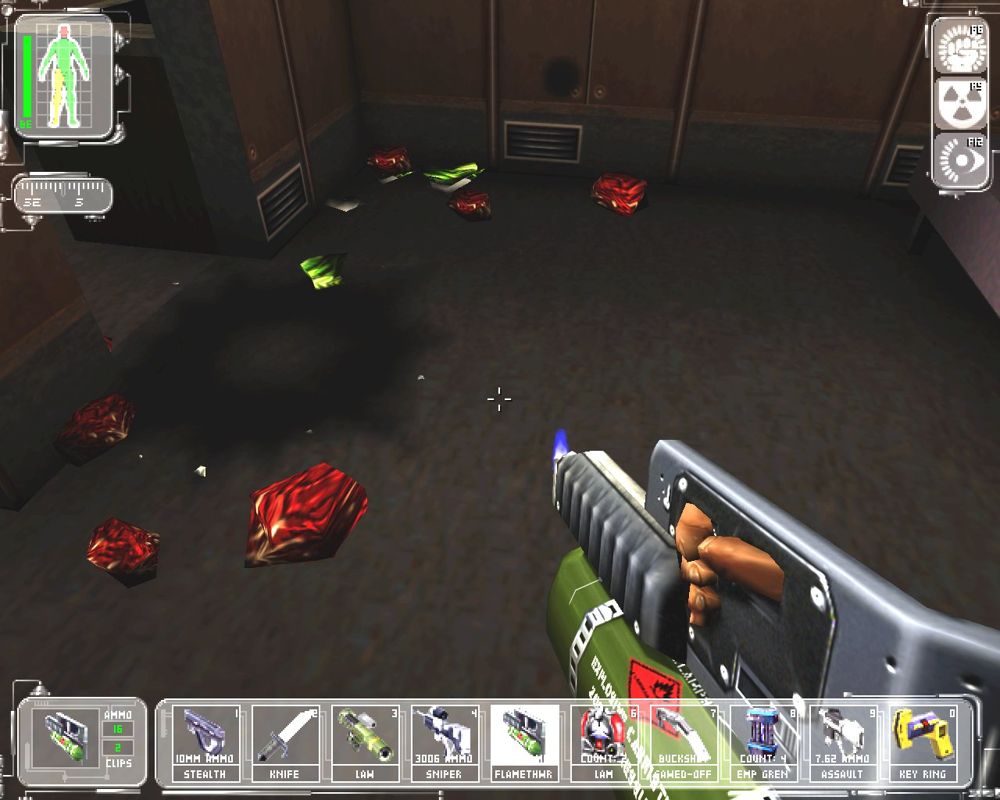 Deus Ex (Windows) screenshot: Dead meat...