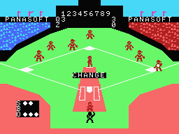MSX Baseball II (MSX) screenshot: Change