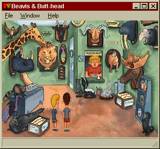 Screenshot of MTV's Beavis and Butt-Head in Virtual Stupidity (Windows ...