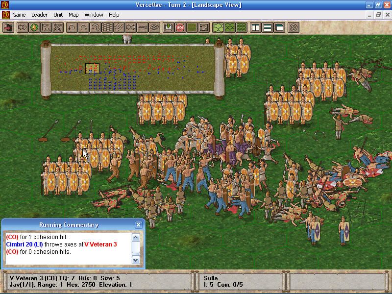 The Great Battles of Caesar (Windows) screenshot: Now, we're talking about one!