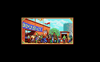M.U.D.S.: Mean Ugly Dirty Sport (DOS) screenshot: Game day, and the crowd goes in