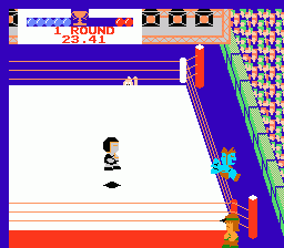Tag Team Match: M.U.S.C.L.E. (NES) screenshot: Missed Dropkick