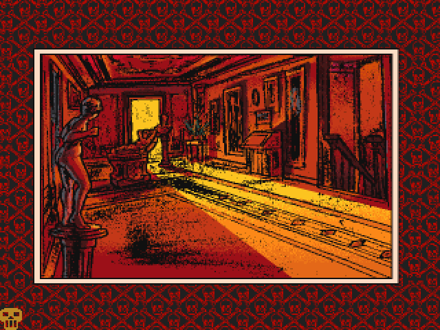 Murder Makes Strange Deadfellows (DOS) screenshot: The Gallery