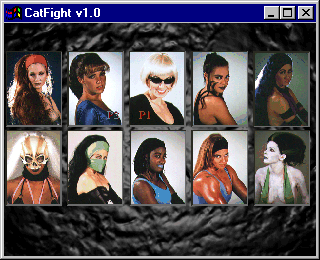 CatFight: The Ultimate Female Fighting Game (Windows) screenshot: Character selection