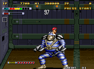 Mutation Nation (Neo Geo) screenshot: Area 3 Boss