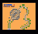 Chase H.Q. (Game Gear) screenshot: Course map