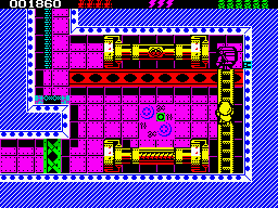 Rick Dangerous 2 (ZX Spectrum) screenshot: Level 1 - Hyde Park London.