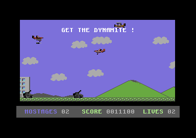 Kamikaze (Commodore 64) screenshot: Remember: Obey the Game