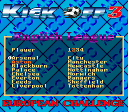 Screenshot Of Kick Off 3: European Challenge (Genesis, 1994) - MobyGames