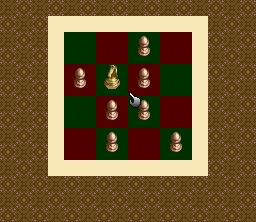 Mystic Ark (SNES) screenshot: Mini-game: chess!