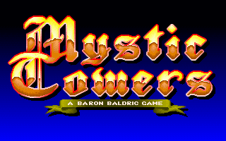 Mystic Towers (DOS) screenshot: Title