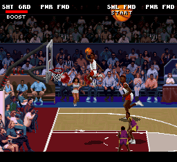 College Slam (SNES) screenshot: Slam dunk!