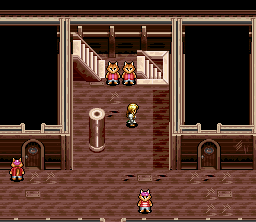 Mystic Ark (SNES) screenshot: Inside the ship