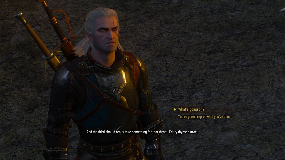 The Witcher 3: Wild Hunt - New Quest: "Contract: Skellige's Most Wanted" (PlayStation 4) screenshot: Geralt is about to have a word with those who have laid so many traps for him