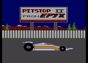Pitstop II (Atari 8-bit) screenshot: Title Screen 2