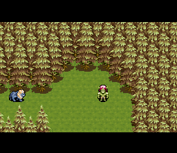 Mystic Ark (SNES) screenshot: The ogre is comfortable with animals