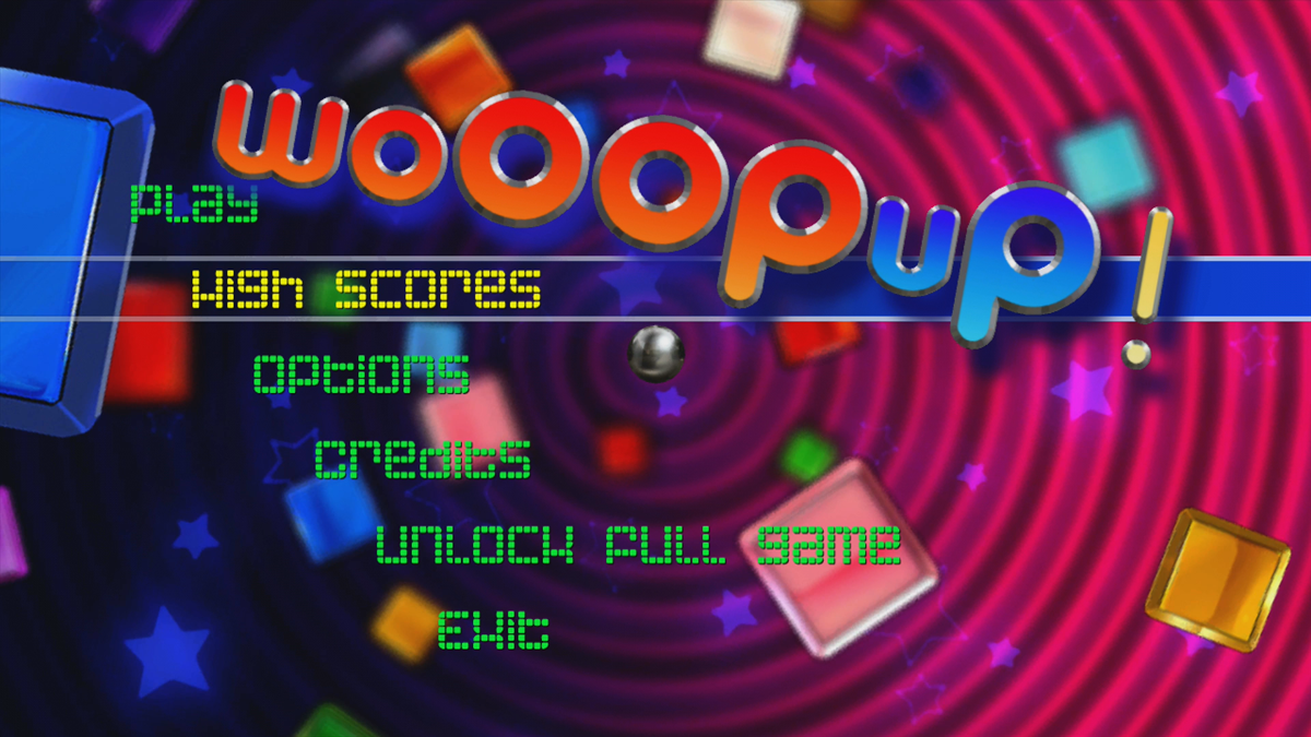 woOOPuP! (Xbox 360) screenshot: Main menu (Trial version)