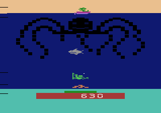 Name this Game (Atari 2600) screenshot: Protecting your treasure...