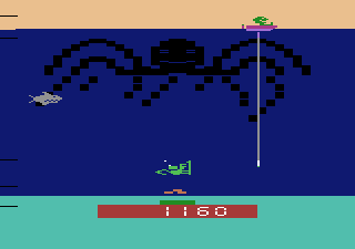 Name this Game (Atari 2600) screenshot: Catch the line to replenish your air supply