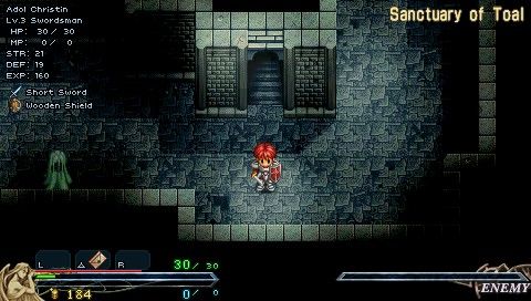 Ys I & II Chronicles (PSP) screenshot: Ys II: Exploring old sanctuary