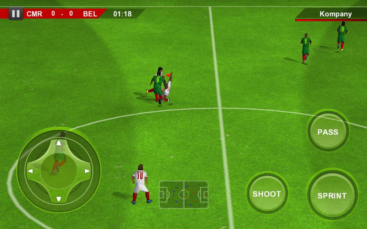 Screenshot of Real Football 2012 (Android, 2011) - MobyGames