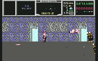 NARC (Commodore 64) screenshot: And he thinks he is Superman all of a sudden?