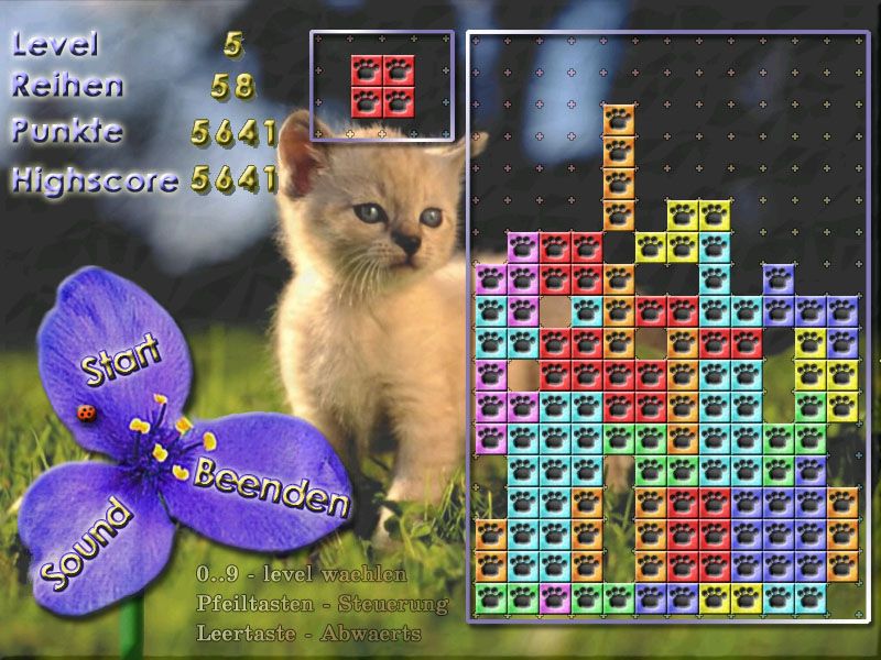 Tetris: 21 Spiele (Windows) screenshot: Sweet Tetris