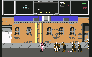 NARC (Commodore 64) screenshot: The Junkyard