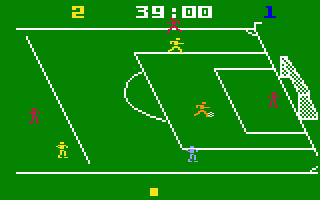 NASL Soccer (Intellivision) screenshot: Near the goal