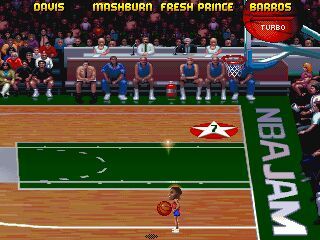 NBA Jam Tournament Edition (DOS) screenshot: You can shrink your players