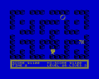 Bubble Trouble (ZX Spectrum) screenshot: Level 26.