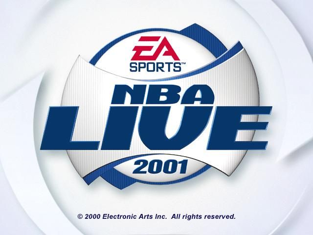 NBA Live 2001 (Windows) screenshot: Title screen