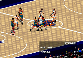 NBA Live 98 (Genesis) screenshot: Madison Square Garden, New York